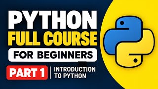 Python Full Course in English for Beginners | Part 1 | Learn Python from Zero