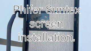 Phifer Suntex installation ( in a RV screen door ). by The Wandering Steeles 46 views 1 month ago 5 minutes, 23 seconds