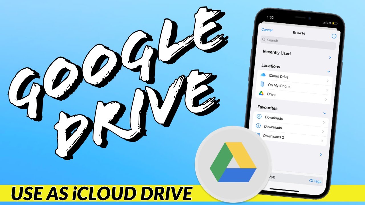 Can you use Google Drive instead of iCloud on iPhone?