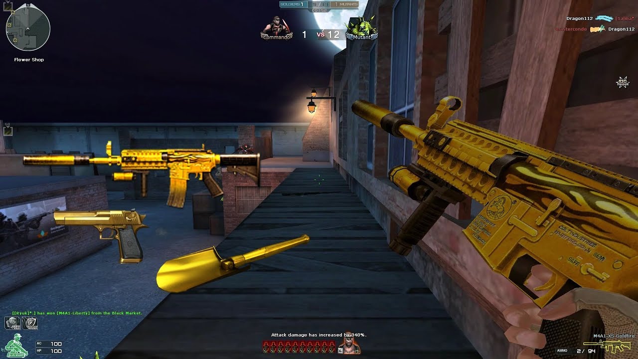 Crossfire North America 2.0: M4A1-XS-Goldfire| Hero Mode X