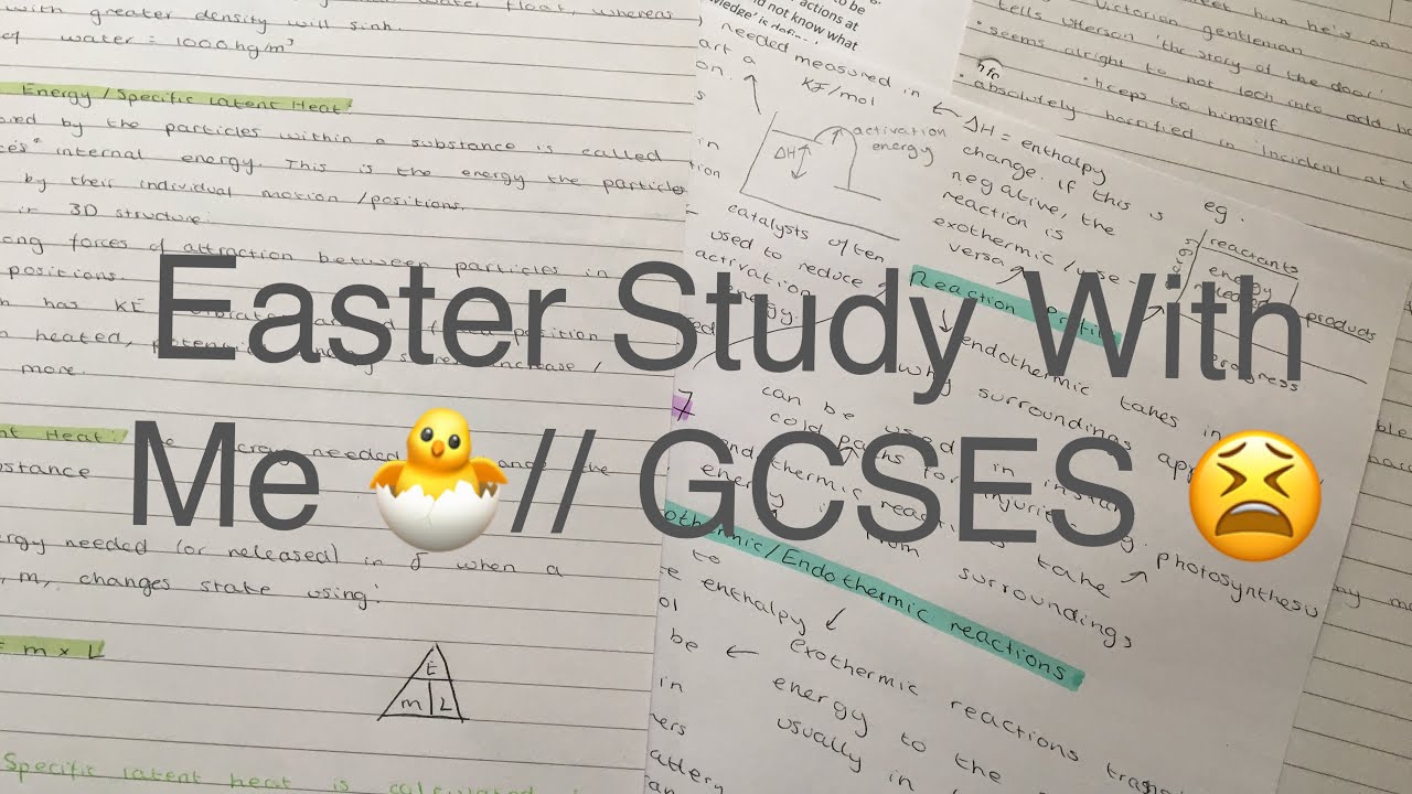 Study With Me Easter Holidays Edition 2 // GCSE Revision YouTube