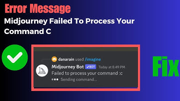 How to Fix Midjourney Failed To Process Your Command C Sending Command