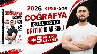 2026 Kpss - Ags Coğrafya Krti̇k 10Ar Soru + 5 Kri̇ti̇k Deneme Ki̇tabi Engi̇n Eraydin Tanitim