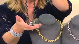 Judith Ripka Sterling Verona Graduated Necklace on QVC