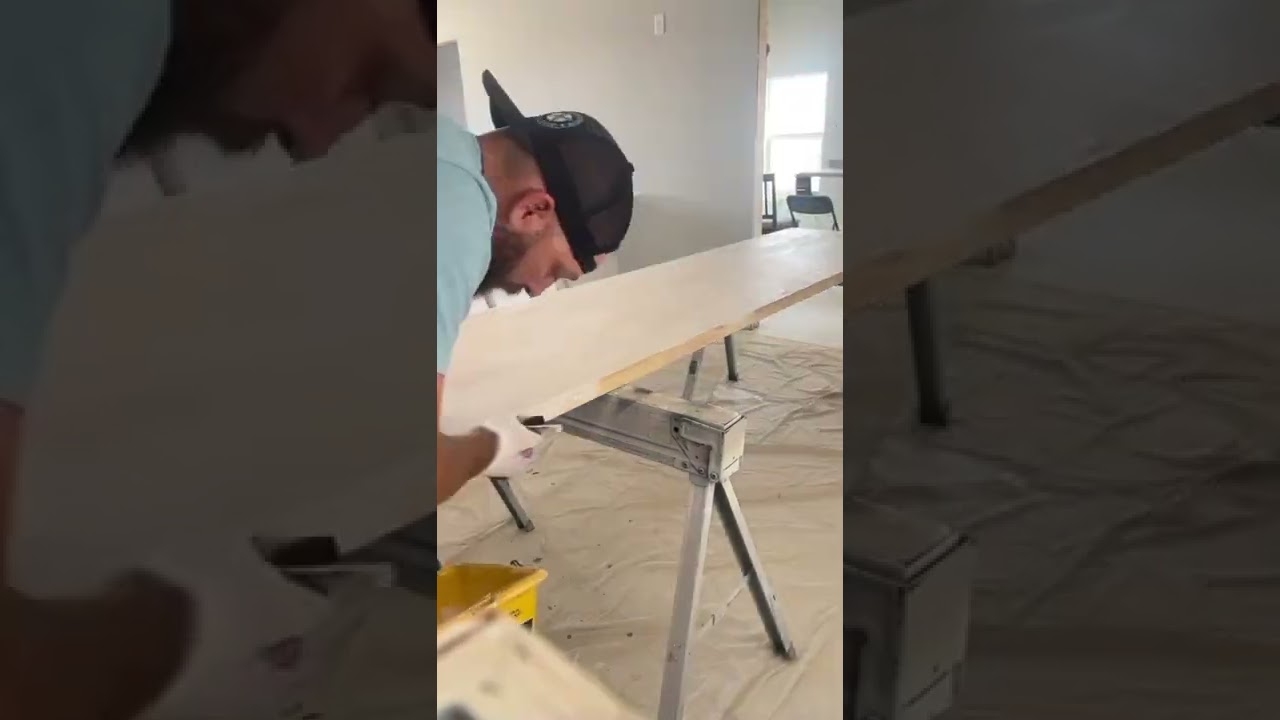 Whitewashing butcher block for countertops