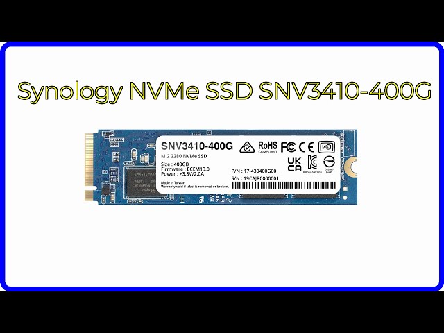 REVIEW (2025): Synology NVMe SSD SNV3410-400G. First Look. - YouTube