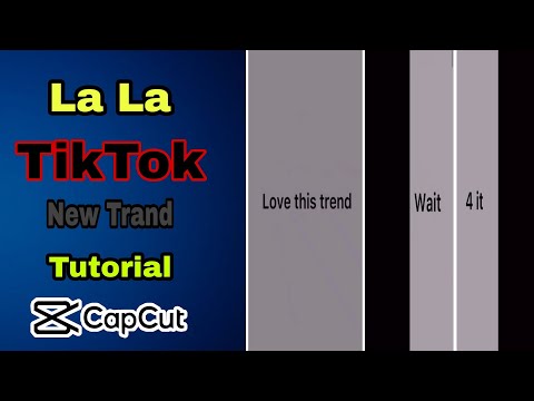 la la tiktok new trand | love this trend |2021 | video tutorial | Capcut