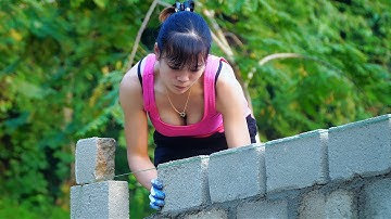 How a Girl Builds a House with Handmade Bricks & Cooking Grilled Chicken — DIY at Its Best! #diy