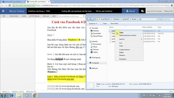 Hướng dẫn cài file host vào facebook