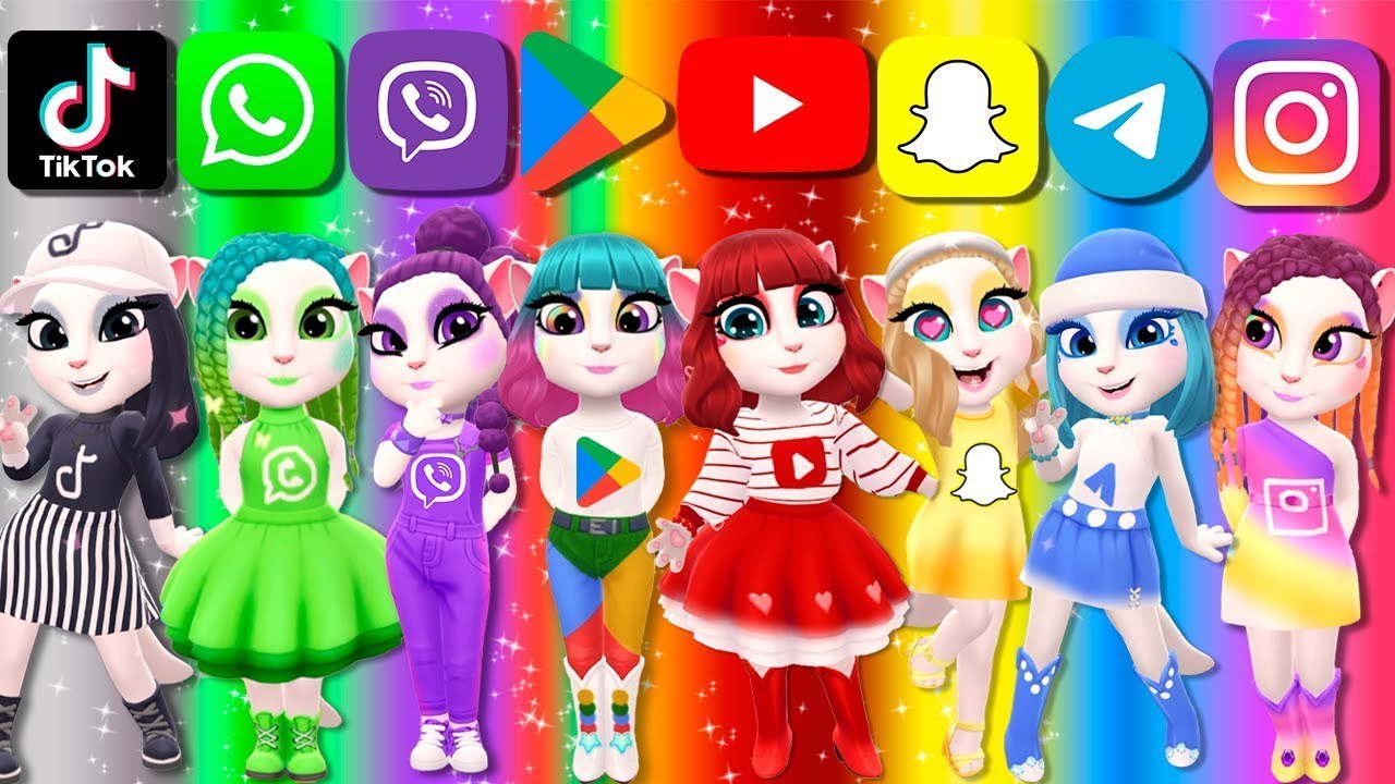 📹 My talking Angela 2 | ALL Social Media | New update | cospay →