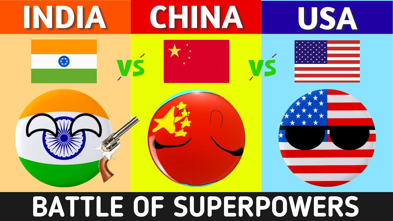 India vs China vs USA - Country Comparison - YouTube