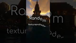 Giving Minecraft a RANDOM Glow Up! ✨ (Vanilla vs Shaders)