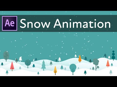 Snow fall Effect Animation | Adobe After Effects 2022 Tutorial