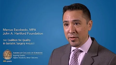 Marcus Escobedo on the ACS and John A. Hartford Foundation Partnership, Part I