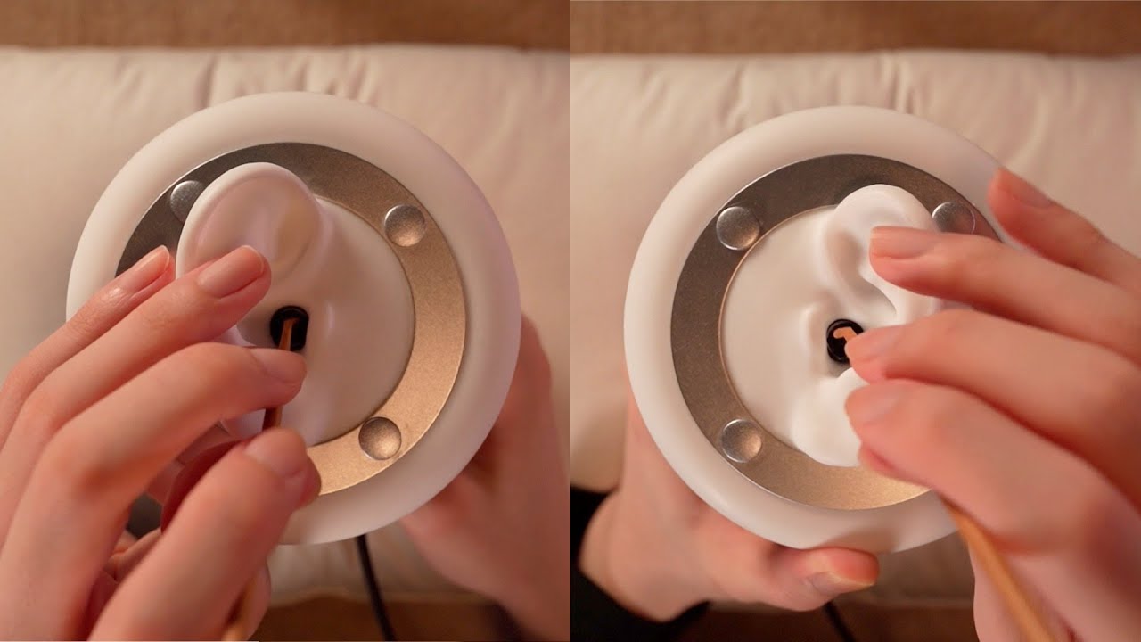 [ASMR]💤 1 час чистки ушей перед сном - 1 hour Ear cleaning for Sleep(No Talking)