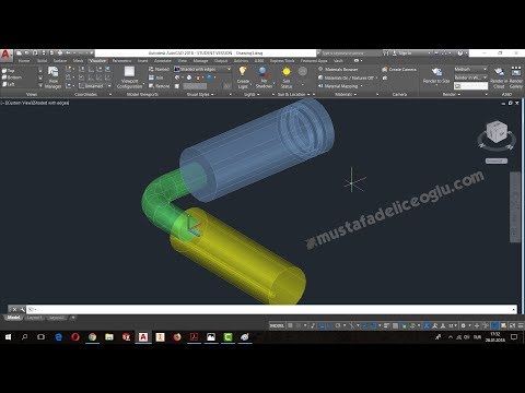 Autocad 3 Boyutlu Çizim (4) - Autocad Eğitimi / Autocad 3d modelling