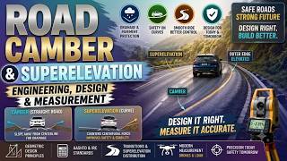 📐 Road Camber & Superelevation | Theory, Design and Measurement