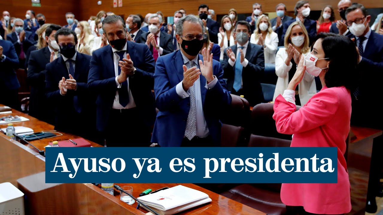 Isabel Díaz Ayuso ya es presidenta de la Comunidad de Madrid