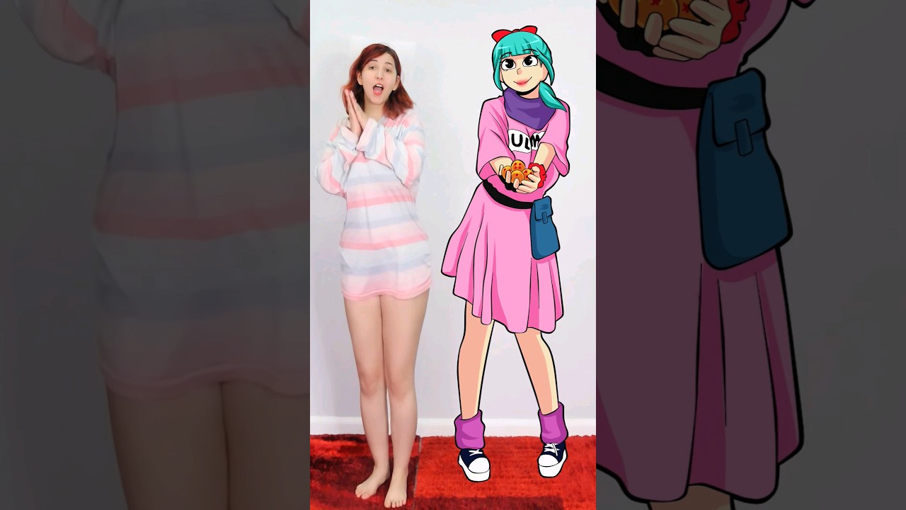 BULMA 2D VS 3D 🐉 #cosplay
