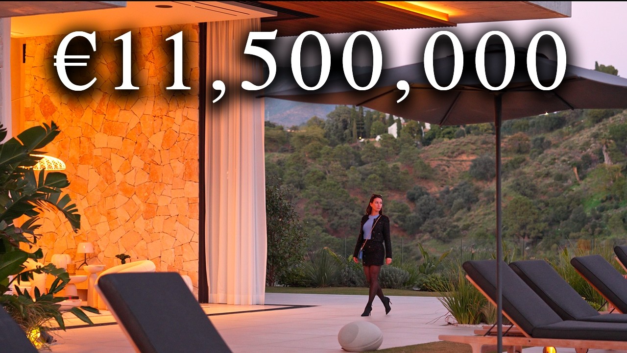 Touring a €11,500,000 modern Villa with outdoor gym, cinema, and spa in Marbella, Spain !