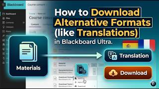 Download alternate formats in Blackboard