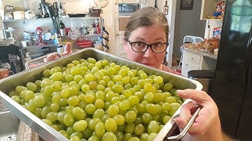 How to can grapes- Whole grapes for grape juice EASY!!!
