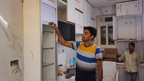 Modular kitchen मैं Rolling shutter fitting कैसे लगाते हैं! Modular kitchen install rolling shutter