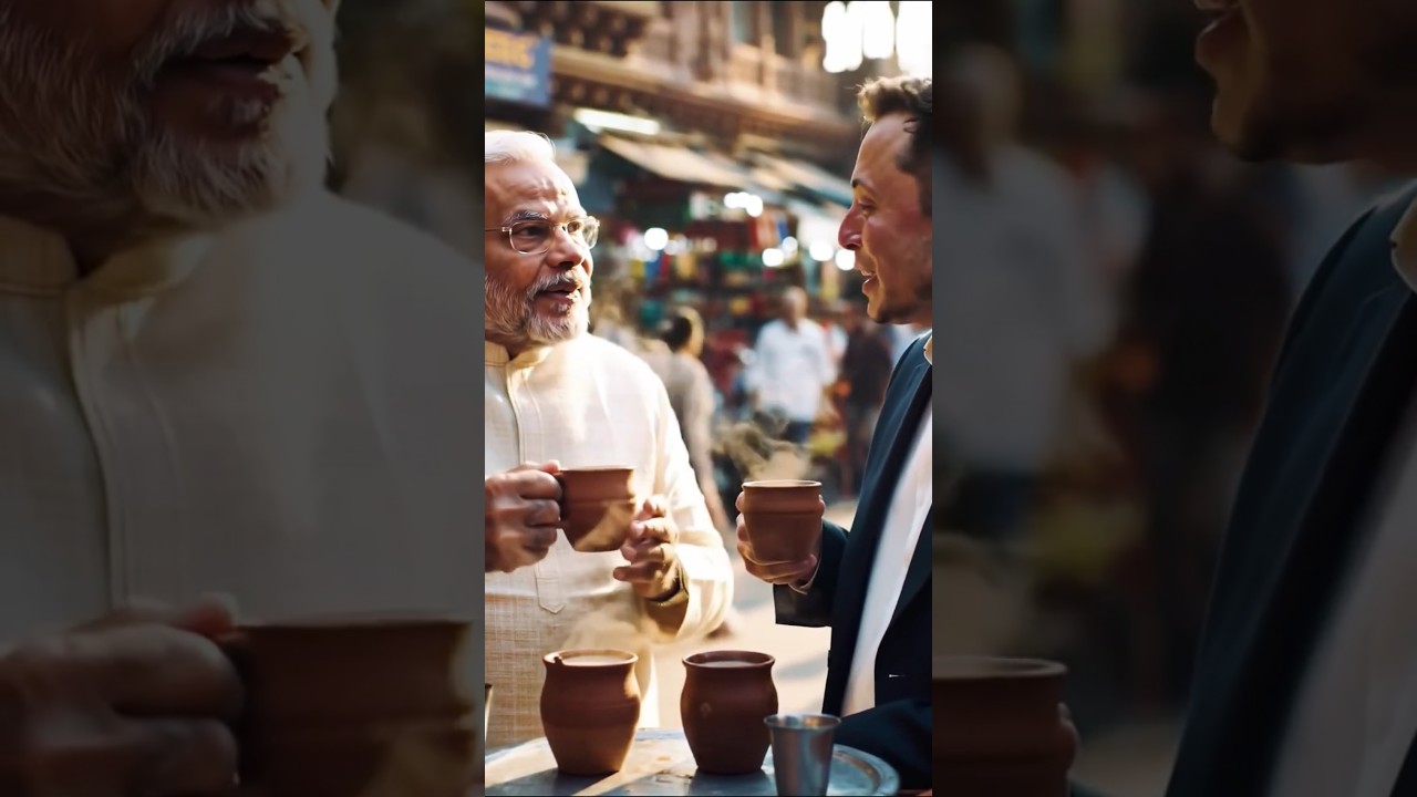 Modi & Elon Musk Having Chai Together? AI Got Creative! ☕🤖
