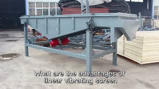 Carbon Steel Linear Vibrating Screen Sand Screening Machine