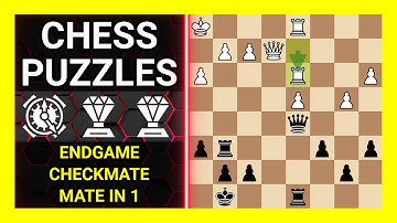 Chess Puzzles to Practice. Themes: Endgame, Checkmate, Mate in 1. Learn Chess