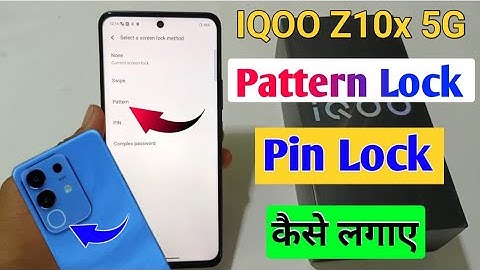Iqoo Z10x 5g Pattern Lock Setting/iqoo z10x me pattern pin lock kaise lagaye