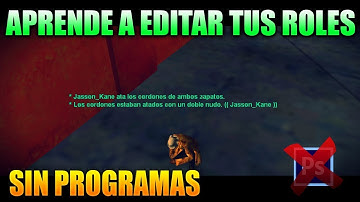 Editar roles para SAMP sin necesidad de programas | Fácil y Sencillo