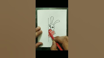 Drawing Cute Rabbit #shorts