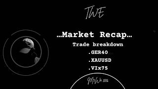 Ranges + MSNR + SMC Market Recap (Trade Breakdown XAUUSD /GER 40/ VIX 75. || 9-05-2026)