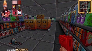 ( Doom II - mod ) Zombies Ate My Neighbors TC = Level 3 Terror In Aisle Five