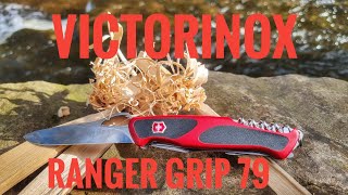 My new bushcraft knife the Victorinox ranger grip 79 #swissarmyknife #bushcraft #camping