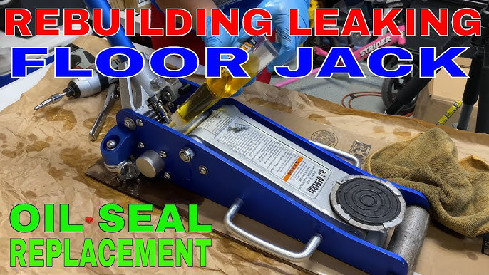 ADDING “hydraulic jack fluid” to a floor jack (bleeding out the air) harbor  freight 2 ton 