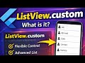 Flutter ListView.custom Explained | Advanced List Widget