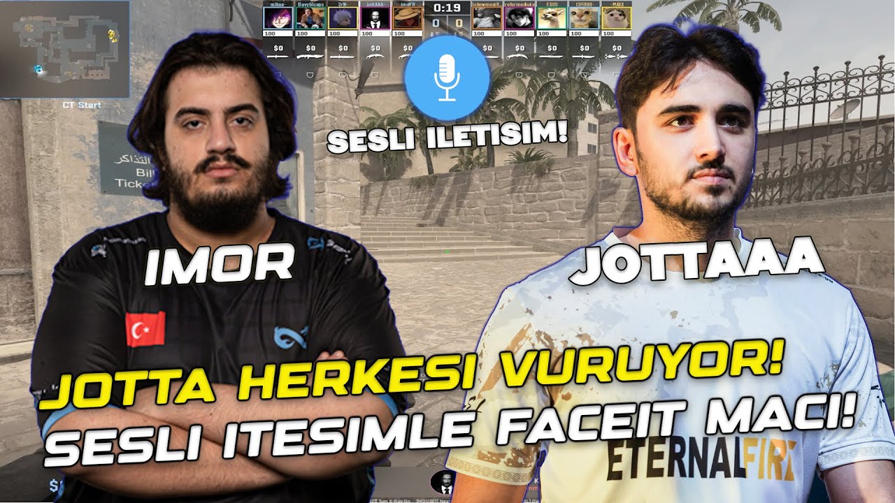 JOTTAAA & IMORR | Jotta Herkesi Vuruyor! Bol Konuşmalı Sesli İletişimle CS2 Faceit Maçı! 