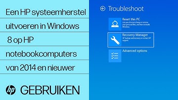 Een HP systeemherstel uitvoeren in Windows 8 op HP notebookcomputers van 2014 en nieuwer