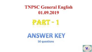 TNPSC GROUP-4 Answer Key General English Part - 1(with explanation) screenshot 2