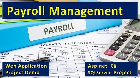 Online Payroll Management ASP.net C# Online Project | Salary Leave Attendance Sal Calculation asp156