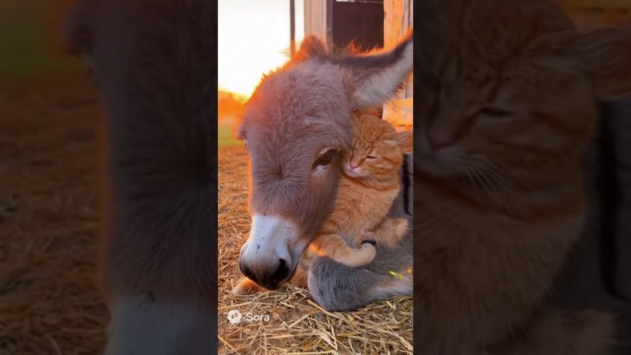 Cat & Donkey Baby’s Tomato Farm Adventure ― Love Makes a Family ❤️”