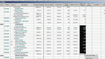 Sage Estimating: Video 12 Adjusting Columns, Pervasive (Legacy)