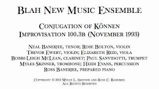 Improvisation 100.3b - Conjugation of Können