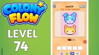 Colony Flow Level 74 Walkthrough Solution 