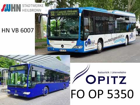 [Sound] Mercedes Benz Citaro LE HN VB 6007 der Stadtwerke Heilbronn (FO OP 5350 Busservice Opitz)