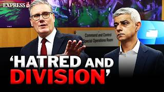 Starmer VOWS to block 'far-right' from London march during Police visit with Sadiq Khan