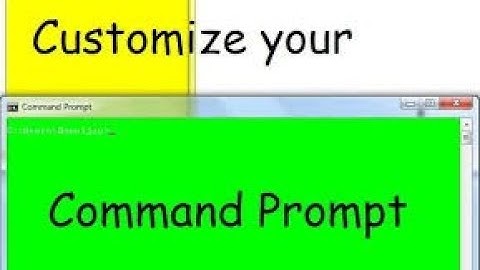 How to Customize your Windows Command Prompt Tricking out a CMD || TechEdu360