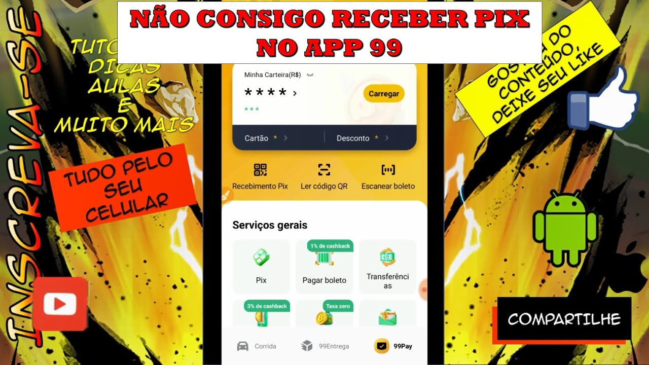 99Pay - Não está recebendo PIX - Falha - COMO RESOLVER [ATUALIZADO]